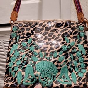 Consuela Blue Jag Crossbody Purse